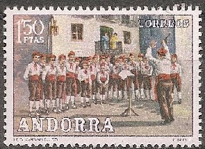 Timbre: Coutumes Populaires - Choeur d'enfants