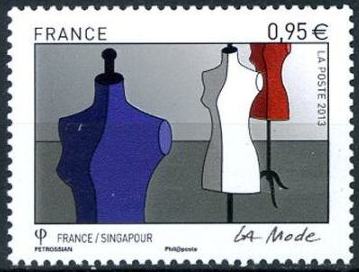 Timbre: La mode: mannequins