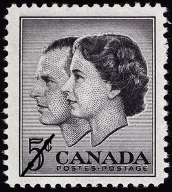 Timbre: Reine Elizabeth II et Prince Philip
