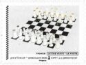 Timbre: Jeu d'&eacute;checs&ndash;porcelaine dure