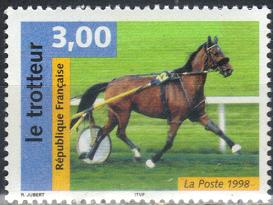 Timbre: Les chevaux : le trotteur