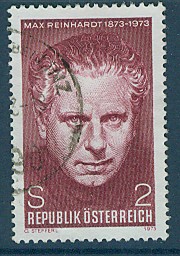 Timbre: Centenaire de Max Reinhardt, directeur de th&eacute;&acirc;tre