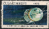 Timbre: XIe anniv homme dans espace. Vostok de Gagarine