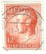 Timbre:  Grand Duc Jean - Fluo