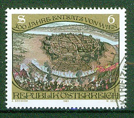 Timbre: Vienne assi&eacute;g&eacute;e par les Ottomans