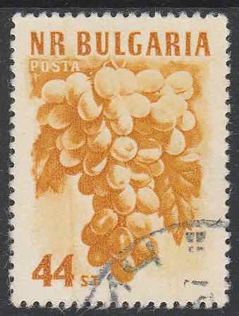 Timbre: Propagande pour les fruits, raisins 