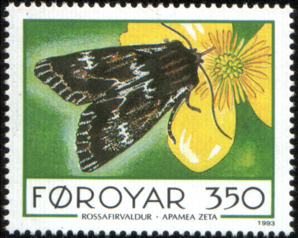 Timbre: Papillon  Apamea zeta