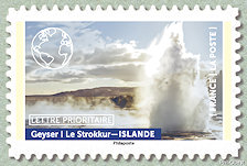 Timbre: Notre Plan&egrave;te bleue, Geyser - Le Strokkur : Islande