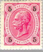 Timbre: Fran&ccedil;ois-Joseph 1er - Dent. 11 1/4 - Valeur Kreuzer
