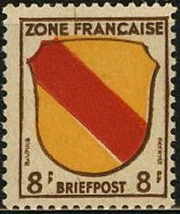 Timbre: Armoiries de Bade