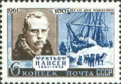 Timbre: 100 ANS Fritdjof NANSEN 