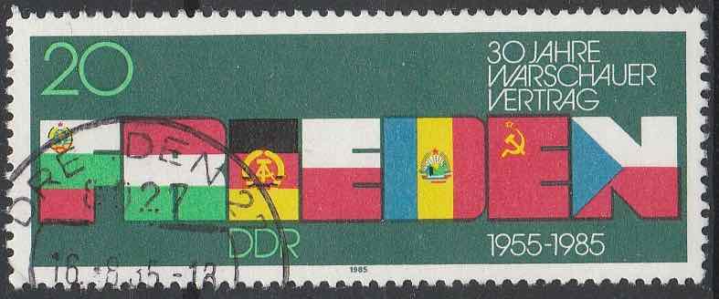 Timbre: 30e anniversaire du pacte de Varsovie