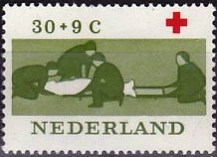 Timbre: Centenaire Croix-Rouge internationale