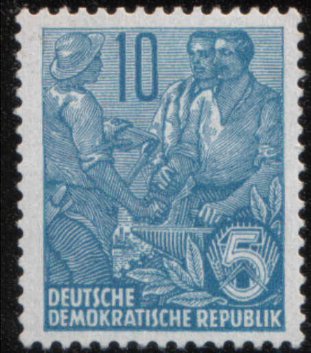 Timbre: Paysan et ouvriers 