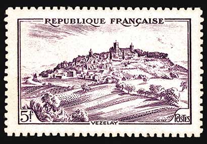 Timbre: Collectivit&eacute;s - Vezelay