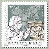 Timbre: M&eacute;tiers art sculpteur