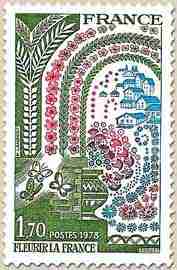 Timbre: Fleurir la France