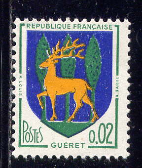 Timbre: Armoirie - Gu&eacute;ret