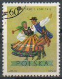 Timbre: Costumes r&eacute;gionaux de Lodz