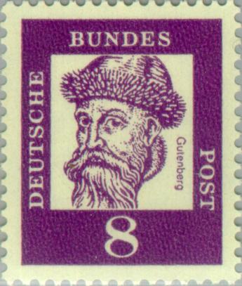 Timbre: Johannes Gutenberg