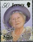 Timbre: Centenaire de la Reine M&egrave;re