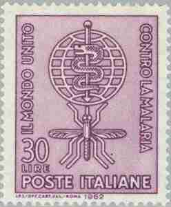 Timbre: Eradication du paludisme