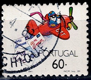 Timbre: Timbre de voeux : avion l&acirc;chant des lettres