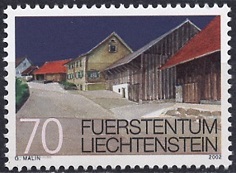 Timbre: Protection des sites, maisons &agrave; Popers , Mauren