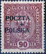 Timbre: Surcharge Cracovie