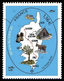 Timbre: 50 ans du GR20