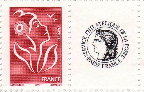 Timbre: $ Marianne de Lamouche logo C&eacute;res