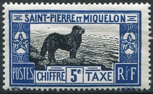 Timbre: Chien de Terre-Neuve