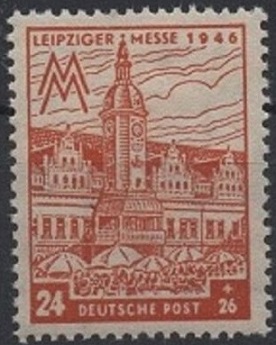 Timbre: Foire de Leipzig 1946