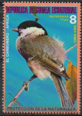Timbre: Protection de la nature, oiseau d'Afrique