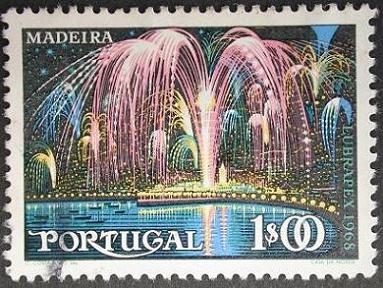 Timbre: Madeira - feu d'artifice