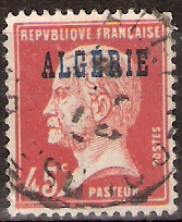 Timbre: Pasteur surcharg&eacute; ALGERIE