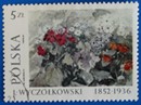 Timbre: Fleurs de cin&eacute;raire de L&eacute;on Wyczolkowski 