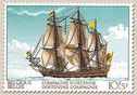 Timbre: Navire de la compagnie d'Ostende