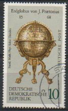 Timbre: Globe terrestre de 1568