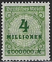 Timbre: 4 millions de mark