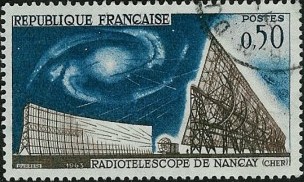 Timbre: Radiot&eacute;lescope de Nan&ccedil;ay