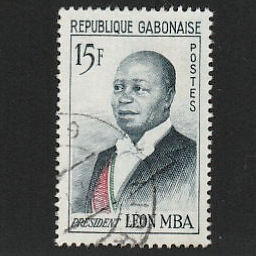 Timbre: President L&eacute;on Mba
