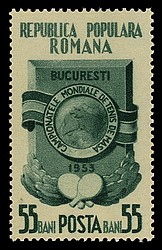 Timbre: Championnat de tennis de table.