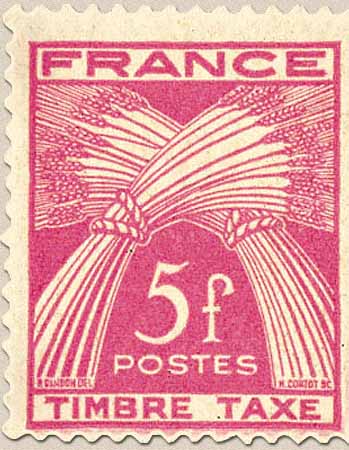 Timbre: Timbre Taxe - Type Gerbes