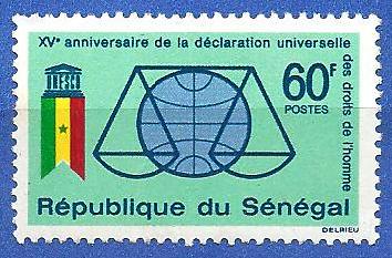 Timbre: Anniversaire declaration droit de l'homme
