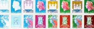 Timbre: Timbres Boulazac feuillet de huit paires avec vignettes