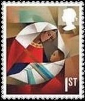 Timbre: Vierge &agrave; l'enfant