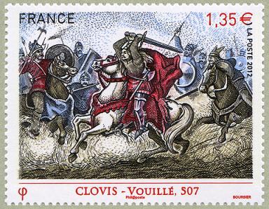 Timbre: Clovis &agrave; Vouill&eacute;