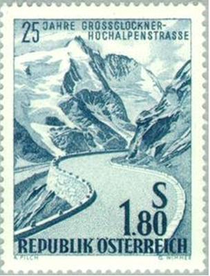 Timbre: 25 ans de l'ouverture de la route du Grossglockner