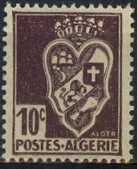 Timbre: Armoiries d'Alger